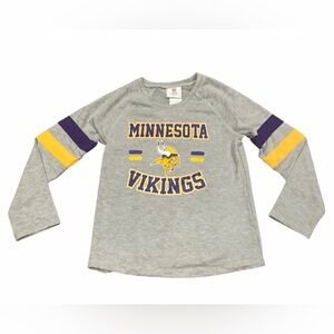 NFL Viking Girls Long Sleeve Top Size M 7/8